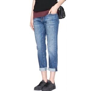 Current Elliott The Fling Gold Standard w/Studs Boyfriend Jeans Size 29